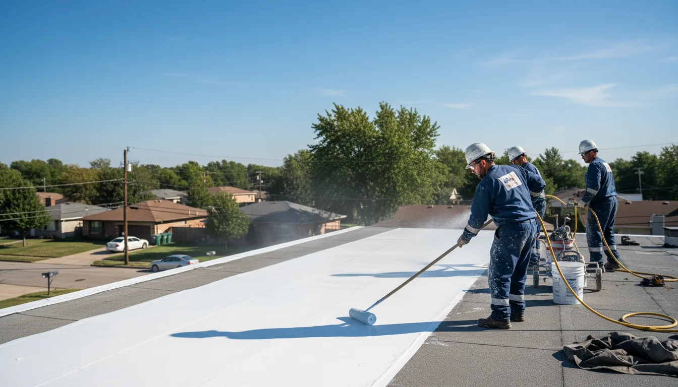 Commercial roof coating in Easton, MO near me